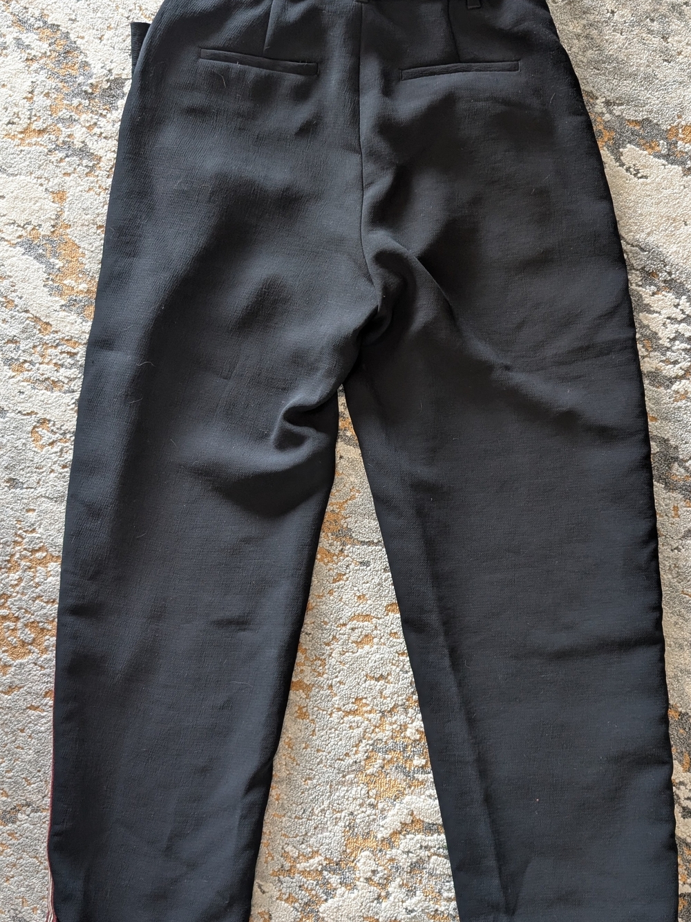 Wilfred Effortless Tie Pant with Burgundy & Cream Side Stripes - Picture 2 of 4